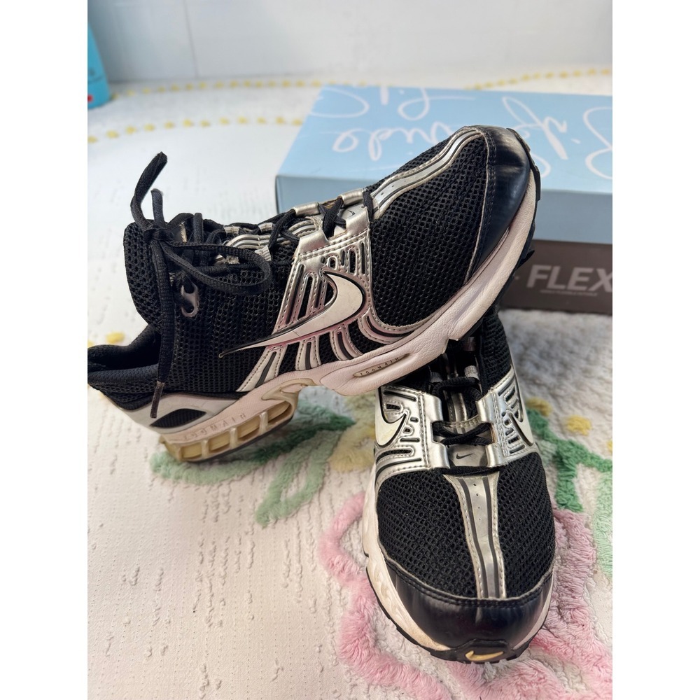 Nike Zoom Vapor RNG Black Metallic Silver Running Shoes 314141-011 Mens 9.5 2006 - Picture 6 of 12